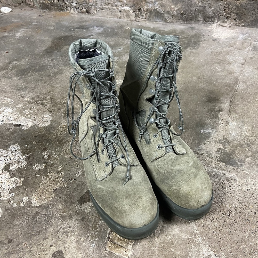 Wellco U.S. Air Force Boots Size 11 Green Weather Proof Outdoor Military Wear